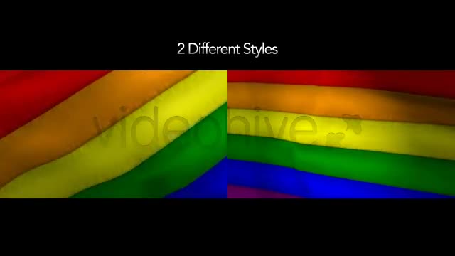 Gay Pride Rainbow Flag 2 Styles Videohive 5243421 Motion Graphics Image 1