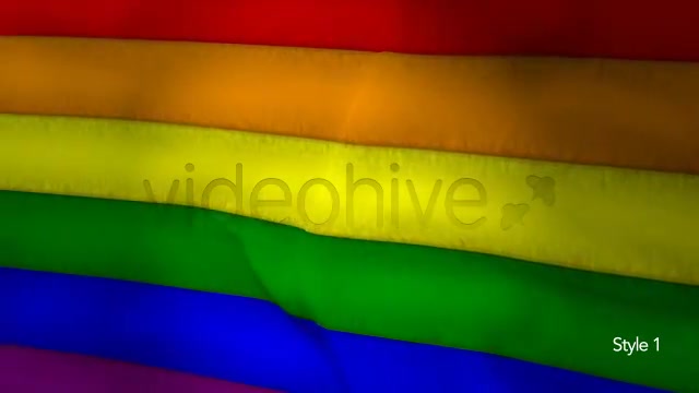 Gay Pride Rainbow Flag 2 Styles Videohive 5243421 Motion Graphics Image 2
