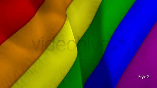 Gay Pride Rainbow Flag 2 Styles Videohive 5243421 Motion Graphics Image 7