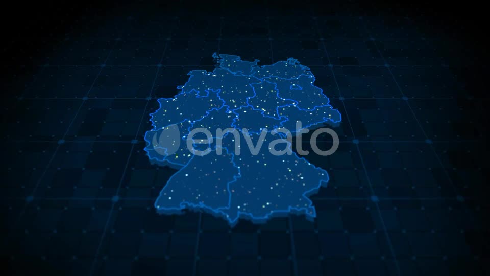 Germany Map Videohive 22376822 Motion Graphics Image 1