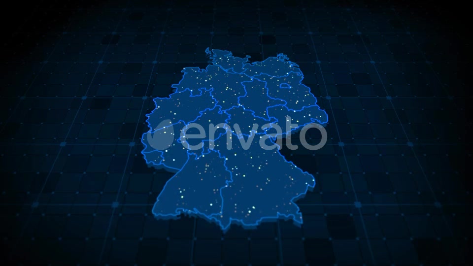 Germany Map Videohive 22376822 Motion Graphics Image 3