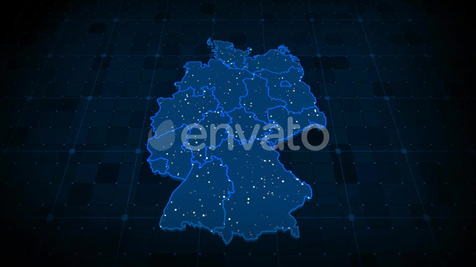 Germany Map Videohive 22376822 Motion Graphics Image 7