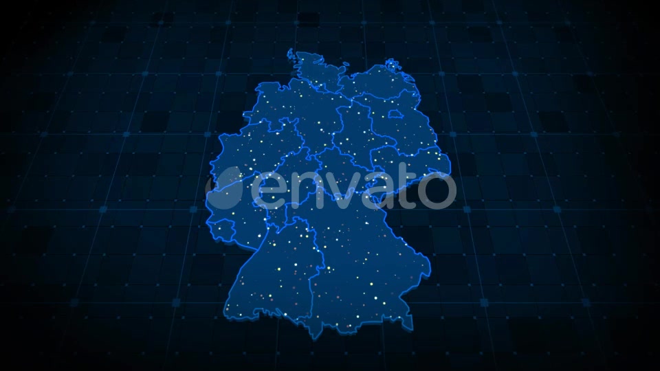 Germany Map Videohive 22376822 Motion Graphics Image 8