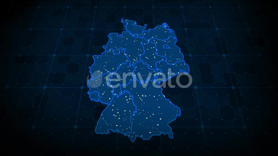 Germany Map Videohive 22376822 Motion Graphics Image 9