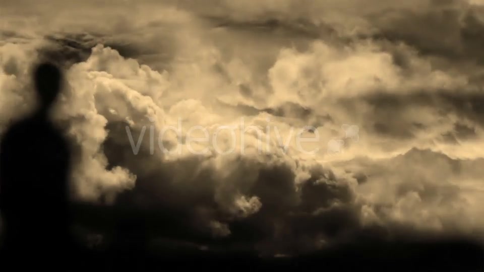 Ghost Silhouette And Lightning Storm Videohive 15896226 Motion Graphics Image 2