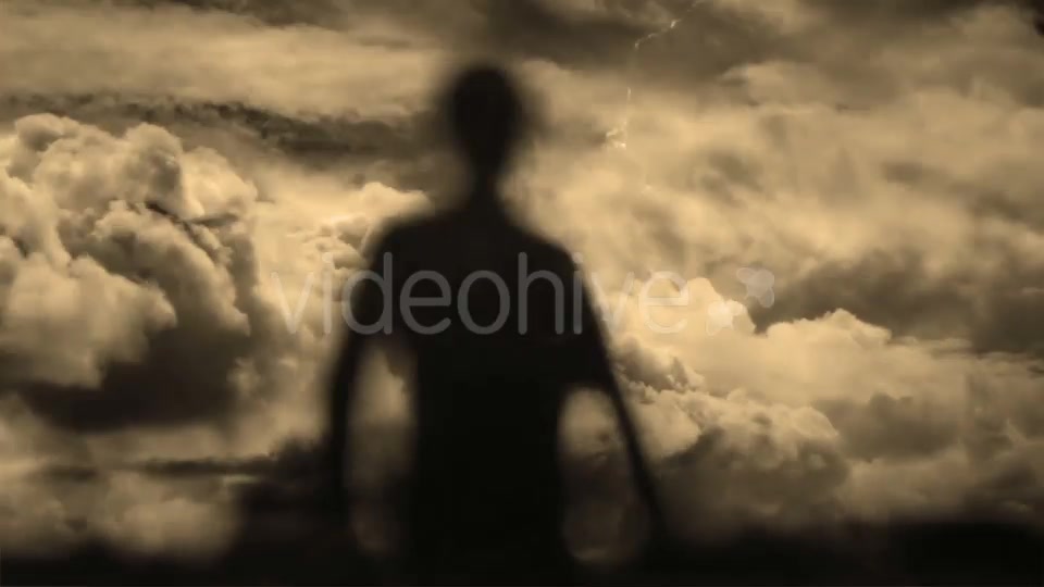 Ghost Silhouette And Lightning Storm Videohive 15896226 Motion Graphics Image 6