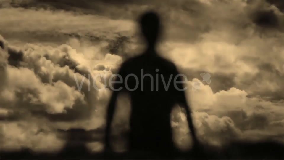 Ghost Silhouette And Lightning Storm Videohive 15896226 Motion Graphics Image 7