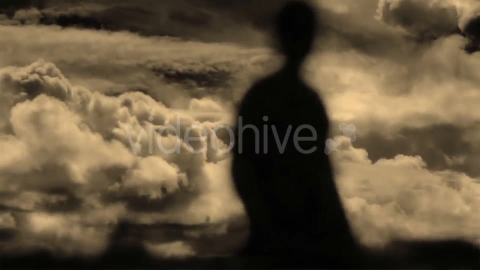Ghost Silhouette And Lightning Storm Videohive 15896226 Motion Graphics Image 8