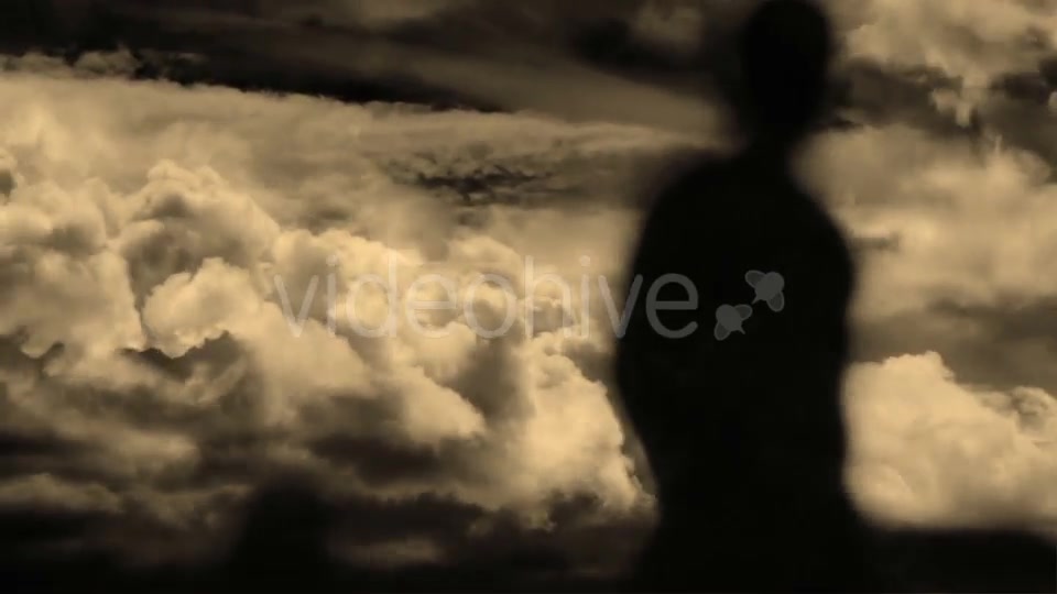 Ghost Silhouette And Lightning Storm Videohive 15896226 Motion Graphics Image 9
