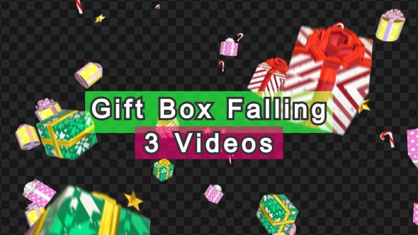 Gift Box Falling - 20960264 Download Videohive