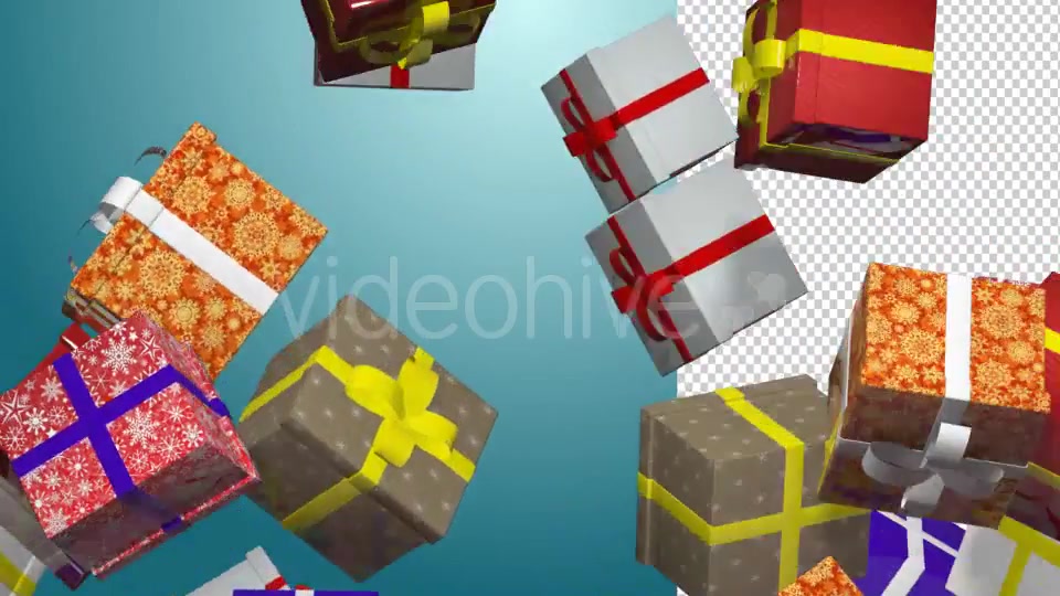 Gift Box Falling Animation Videohive 9169641 Motion Graphics Image 3