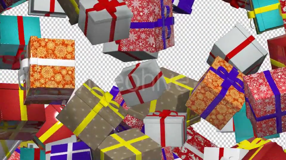 Gift Box Falling Animation Videohive 9169641 Motion Graphics Image 5