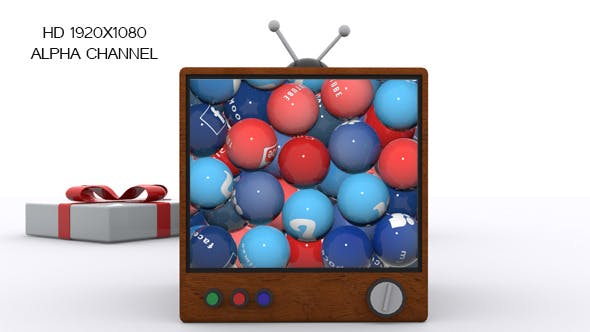 Gift Box Open Television - 9232213 Download Videohive