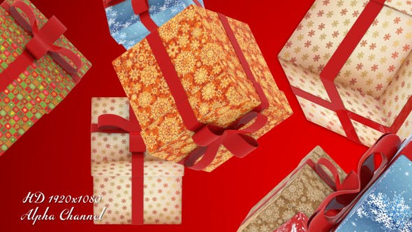Gift Box Transition 5 - Videohive 13957940 Download