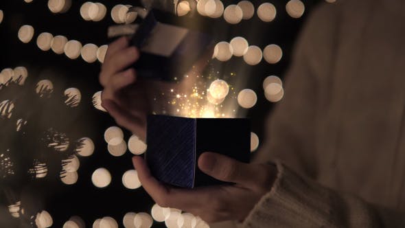 Gift Box With Magic Lights - Download Videohive 20955886