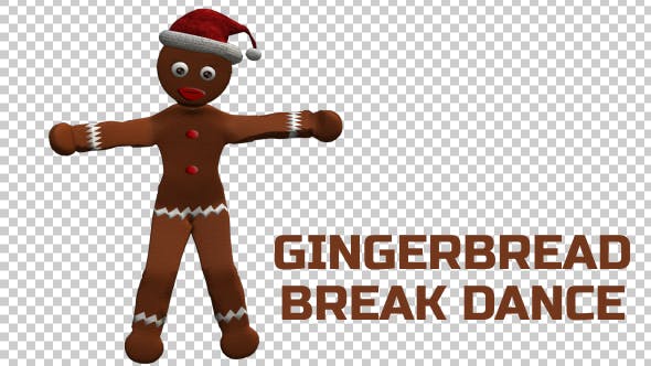 Gingerbread Break Dancer - 18401335 Download Videohive