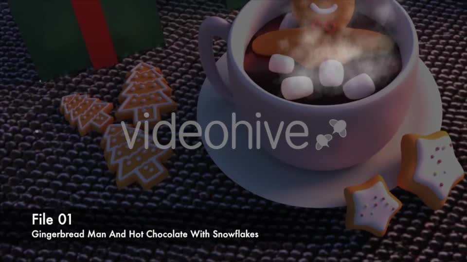 Gingerbread Man And Hot Chocolate Videohive 18118854 Motion Graphics Image 1