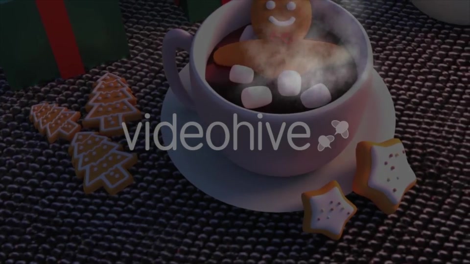 Gingerbread Man And Hot Chocolate Videohive 18118854 Motion Graphics Image 7