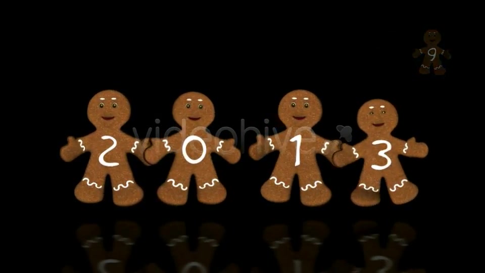 Gingerbread Numbers Pack of 10 + 2 Videohive 3628760 Motion Graphics Image 10