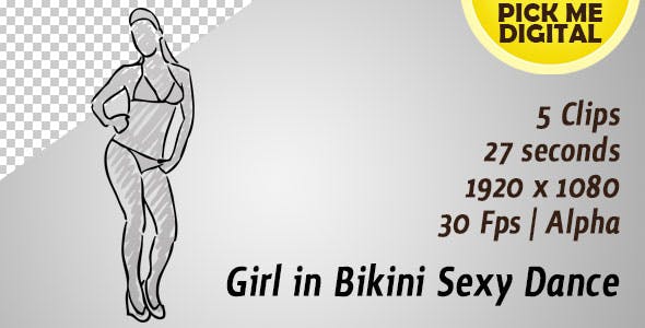 Girl in Bikini Sexy Dance - Download Videohive 20233173