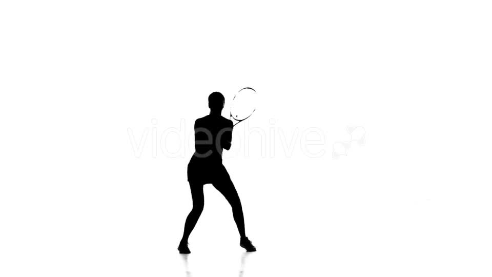 Girl Playing Tennis in the Sports Form Videohive 19235234 Motion Graphics Image 1