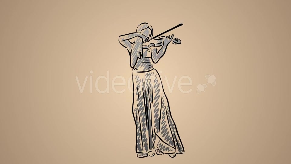 Girl Playing Violin Videohive 20738927 Motion Graphics Image 5