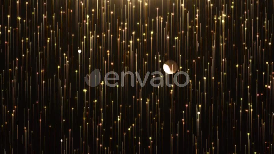 Glamorous Gold Shine Line and Particles on a Black Background Videohive 21805849 Motion Graphics Image 2