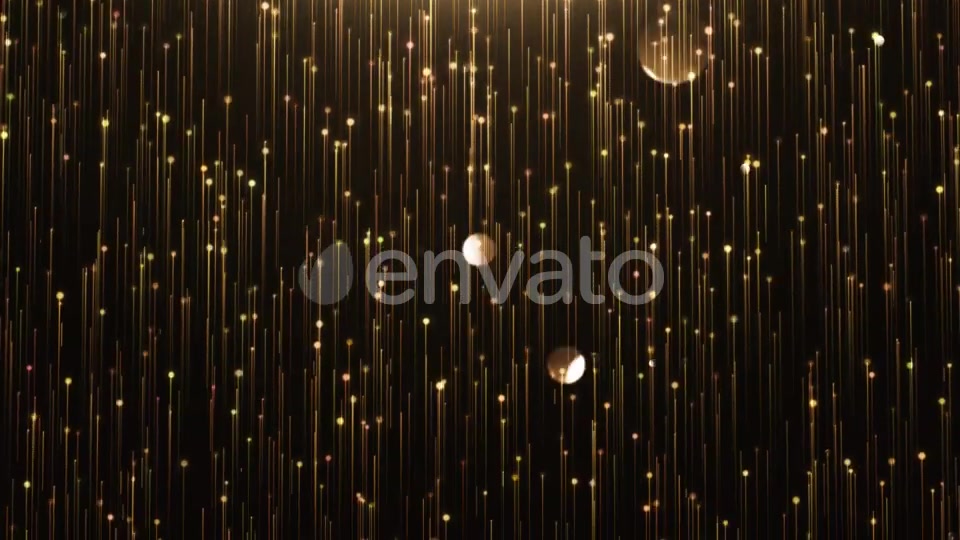Glamorous Gold Shine Line and Particles on a Black Background Videohive 21805849 Motion Graphics Image 4