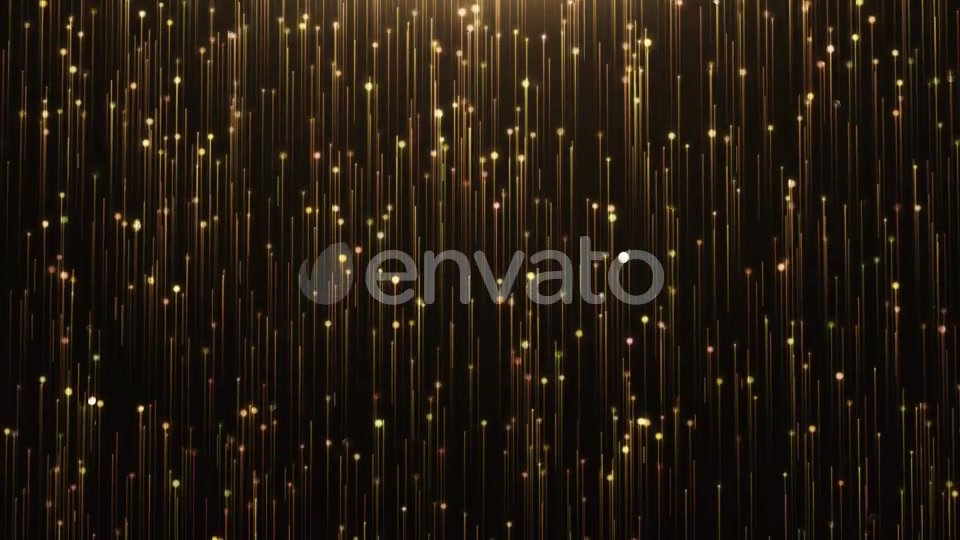 Glamorous Gold Shine Line and Particles on a Black Background Videohive 21805849 Motion Graphics Image 8