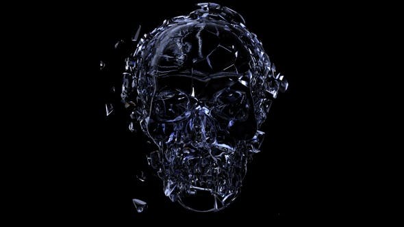 Glass Skull Explosion - Download 24164140 Videohive