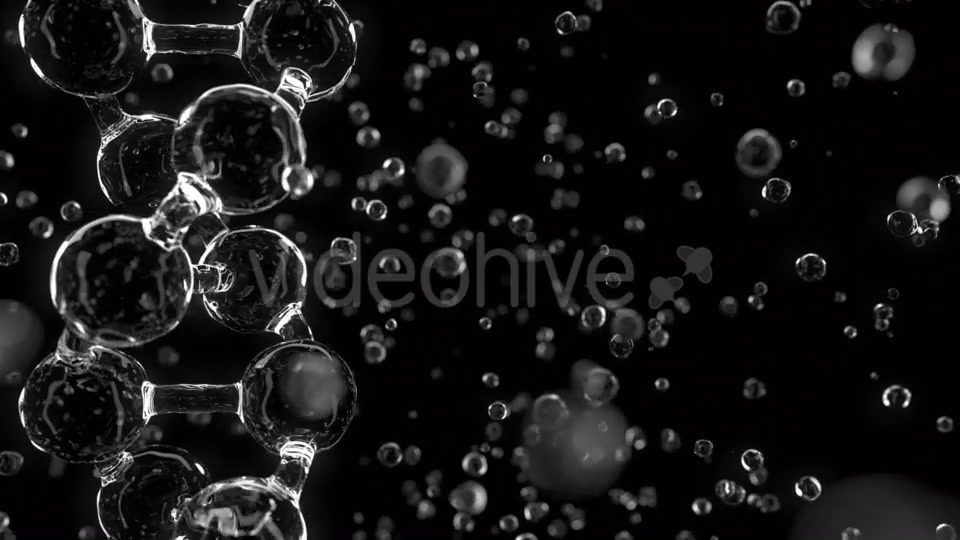 Glassy DNA Molecule Model Against Black Background Videohive 20397459 Motion Graphics Image 4
