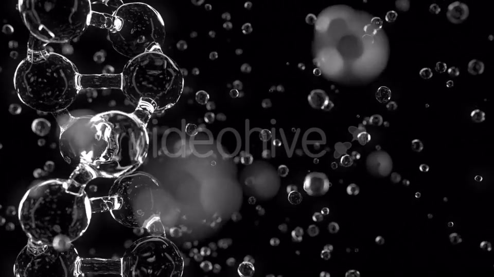 Glassy DNA Molecule Model Against Black Background Videohive 20397459 Motion Graphics Image 6