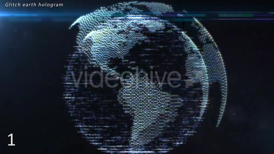 Glitch Earth Hologram 7 Videohive 9866395 Motion Graphics Image 1
