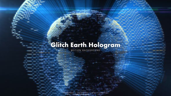 Glitch Earth Hologram 7 - Videohive Download 9866395