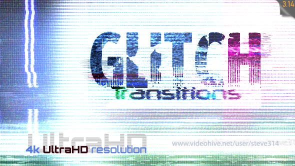 Glitch Transitions 4k - Videohive Download 16531213