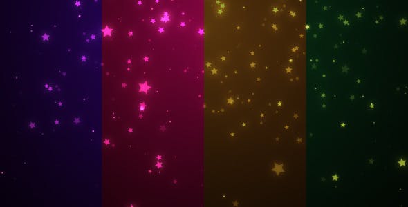 Glitter Stars 4 Color Pack - 3226201 Videohive Download
