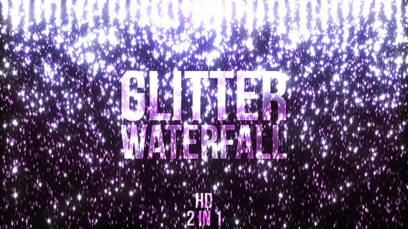 Glitter Waterfall - Videohive 21623398 Download