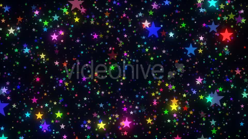 Glittering Colorful Stars Videohive 19875983 Motion Graphics Image 1