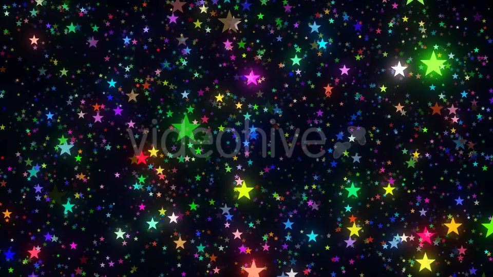 Glittering Colorful Stars Videohive 19875983 Motion Graphics Image 3