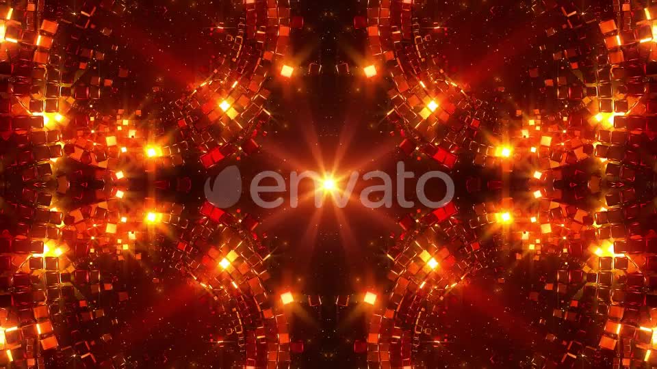 Glittering Golden Red Circles Videohive 23026285 Motion Graphics Image 1