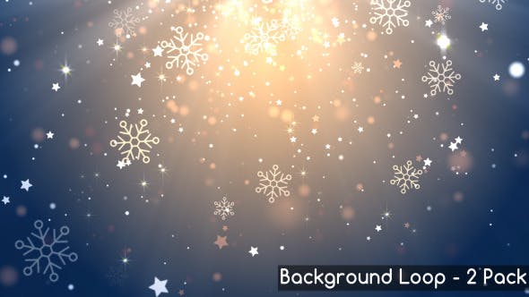 Glittering Snowflake Backgrounds - Videohive 9432591 Download