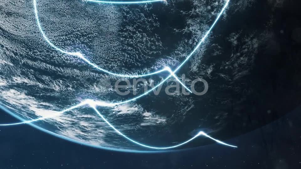 Global Connectivity Networked Planet Earth Videohive 25733716 Motion Graphics Image 2