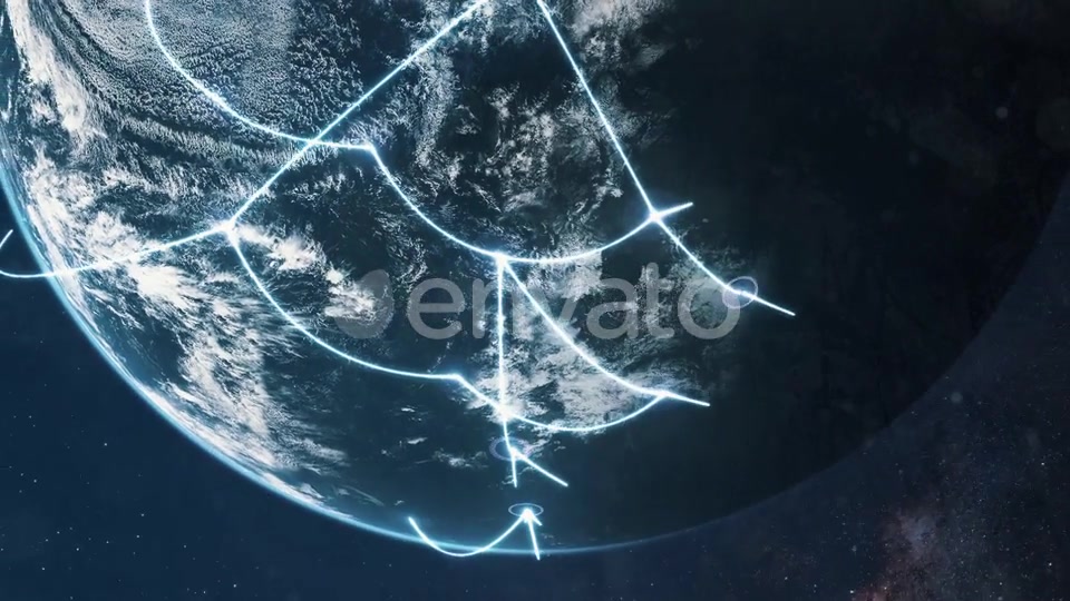 Global Connectivity Networked Planet Earth Videohive 25733716 Motion Graphics Image 3