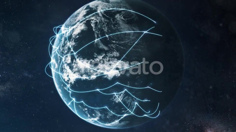 Global Connectivity Networked Planet Earth Videohive 25733716 Motion Graphics Image 5