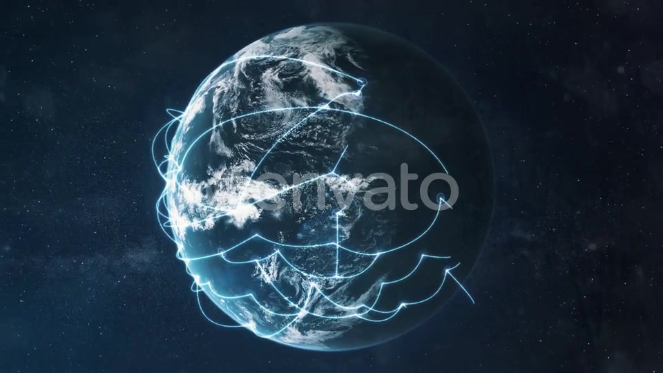 Global Connectivity Networked Planet Earth Videohive 25733716 Motion Graphics Image 6