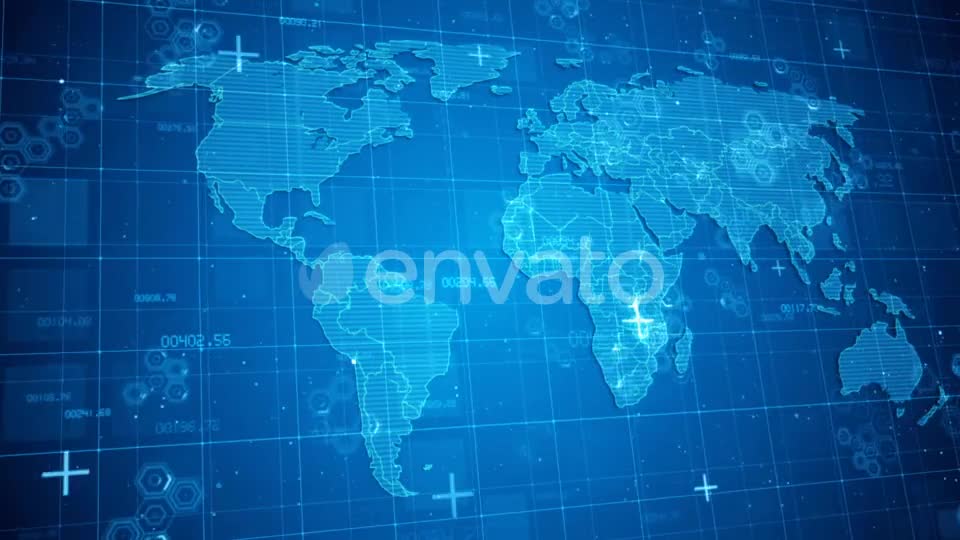 Global Digital Business Networks Videohive 21869118 Motion Graphics Image 1