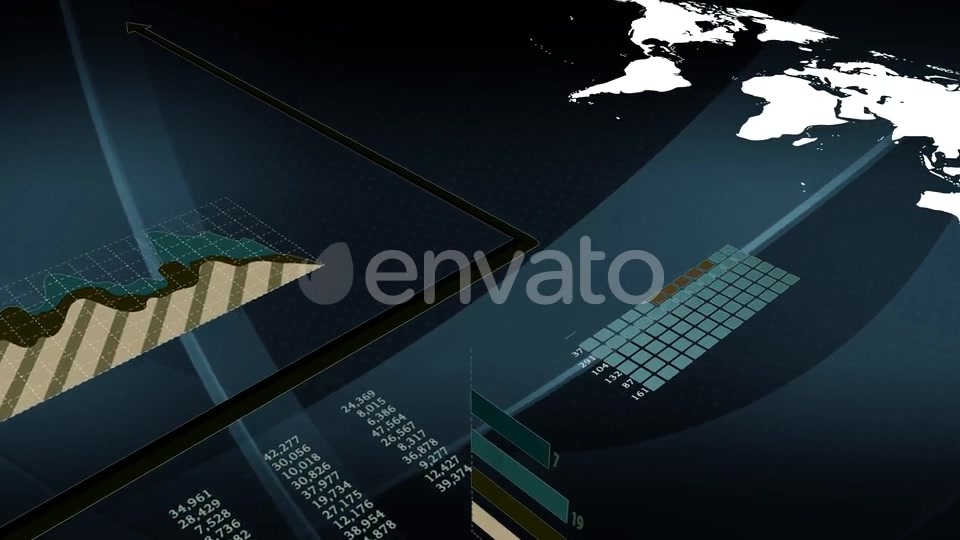 Global Economy Network Graphic Showing Sales Profits Growth Videohive 23455452 Motion Graphics Image 7