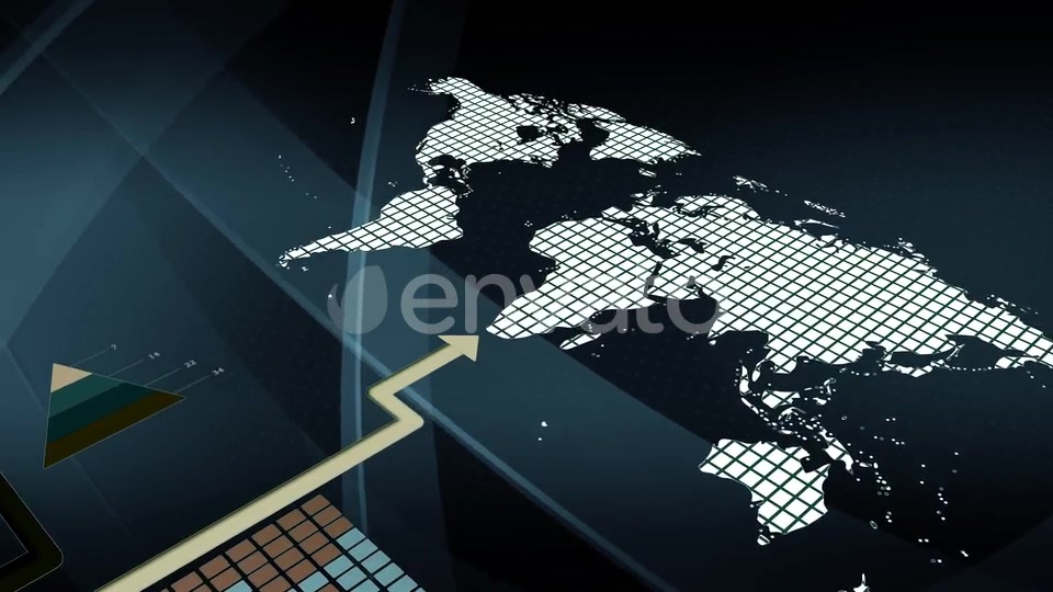 Global Economy Network Graphic Showing Sales Profits Growth Videohive 23455452 Motion Graphics Image 8