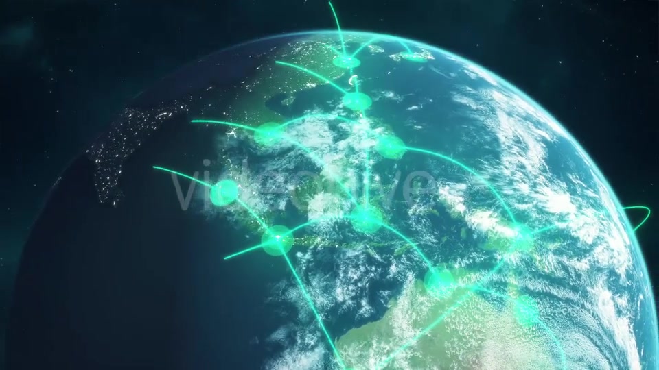Global Network Green Videohive 12526375 Motion Graphics Image 4