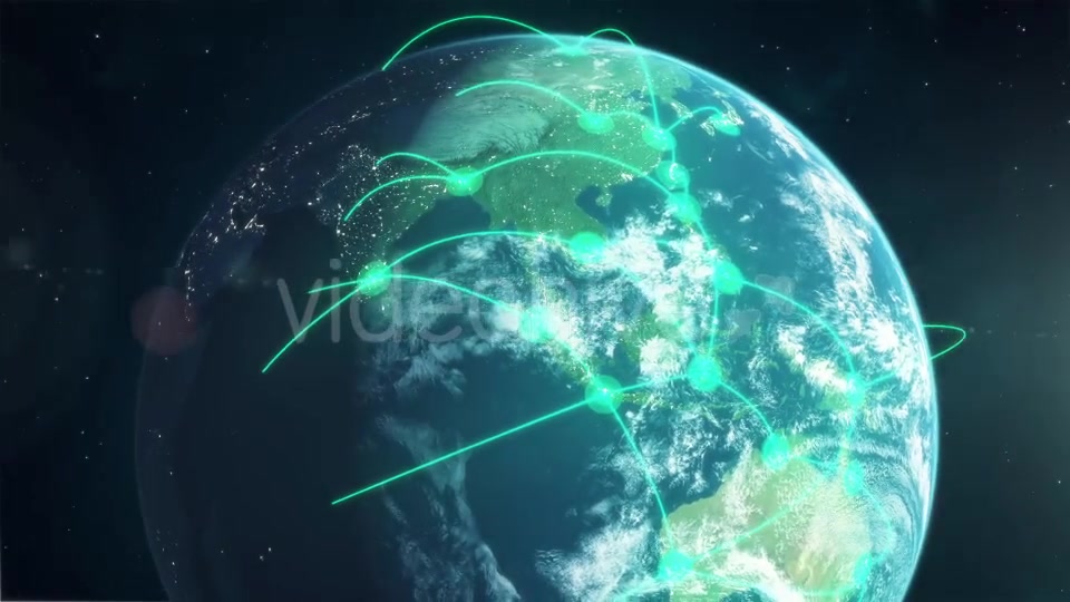 Global Network Green Videohive 12526375 Motion Graphics Image 5